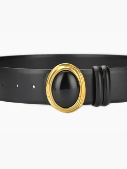 Sale Golden Oval Buckle Belt Belts & Chain|Accessories