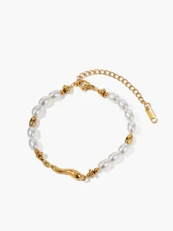 New en Ripple Pearl Bracelet Rings & Bracelets|Accessories