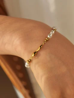 New en Ripple Pearl Bracelet Rings & Bracelets|Accessories