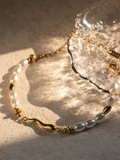 New en Ripple Pearl Bracelet Rings & Bracelets|Accessories