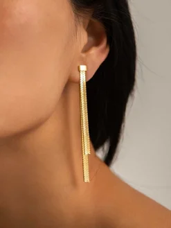 Online en Snake Chain Tassel Earrings Earrings|Accessories
