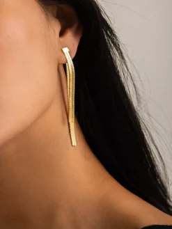 Online en Snake Chain Tassel Earrings Earrings|Accessories