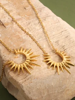 Clearance en Sunburst Pendant Necklace Necklaces|Accessories