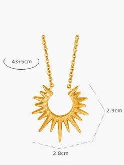 Clearance en Sunburst Pendant Necklace Necklaces|Accessories