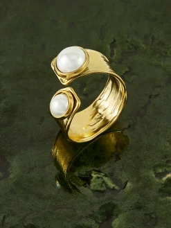 Online Tunnel Pearl Open Ring Rings & Bracelets|Accessories