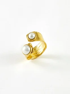 Online Tunnel Pearl Open Ring Rings & Bracelets|Accessories