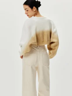Best Gradient Knit Outerwear Sweater Tops|Outerwear
