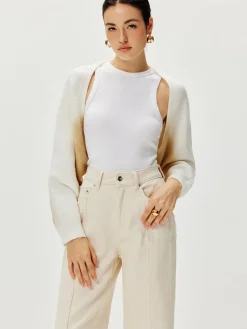 Best Gradient Knit Outerwear Sweater Tops|Outerwear