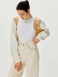Best Gradient Knit Outerwear Sweater Tops|Outerwear