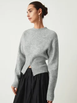 New Half Zip Fuzzy Sweater Sweater Tops|Sweaters & Cardigans