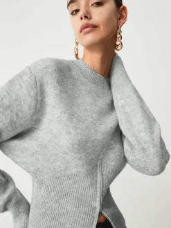 New Half Zip Fuzzy Sweater Sweater Tops|Sweaters & Cardigans