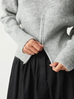 New Half Zip Fuzzy Sweater Sweater Tops|Sweaters & Cardigans