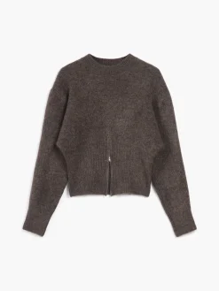 New Half Zip Fuzzy Sweater Sweater Tops|Sweaters & Cardigans