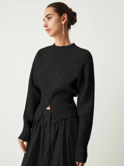 New Half Zip Fuzzy Sweater Sweater Tops|Sweaters & Cardigans