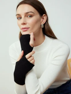Discount Half-Finger Knit Gloves Accessories|Knitwear