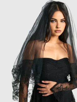 Discount Halloween Ghost Bridal Veil Hair Claws & Hats|Accessories