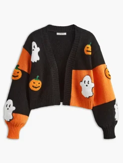 Best Halloween Pumpkin Breasted Knit Top Sweater Tops|Sweaters & Cardigans