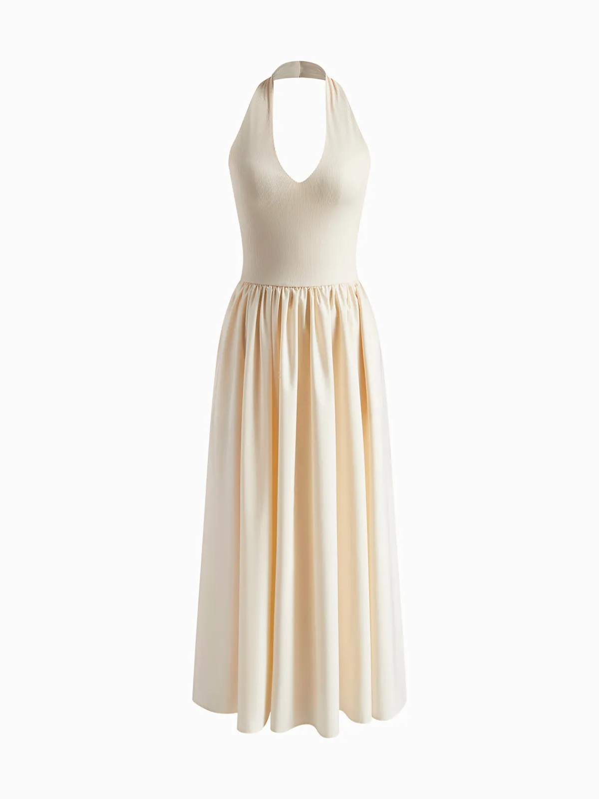 Hot Halter Backless Pockets Dress White Dresses|Black Dresses