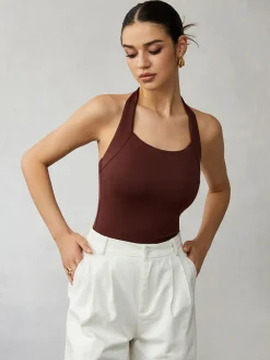 New Halter Backless Tank Top Tank Tops & Camis|Tops