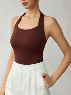 New Halter Backless Tank Top Tank Tops & Camis|Tops