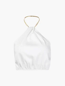 Outlet Halter Crop Sleeveless Top Crop Tops|Tank Tops & Camis
