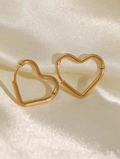 Outlet Heart Stud Earrings Earrings|Accessories