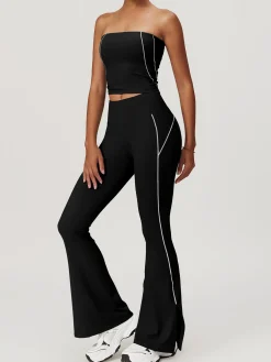 Clearance High Waist Hip-Lifting Flare Leggings Activewear