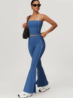 Clearance High Waist Hip-Lifting Flare Leggings Activewear
