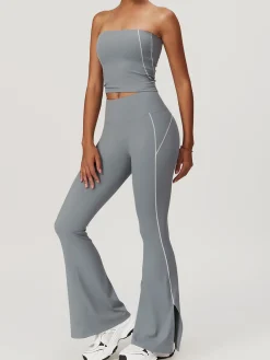 Clearance High Waist Hip-Lifting Flare Leggings Activewear