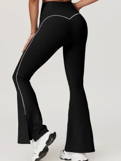 Clearance High Waist Hip-Lifting Flare Leggings Activewear