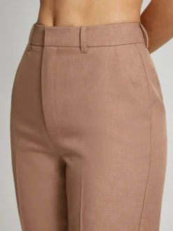 High Waisted Cropped Skinny Straight Leg Trousers Pants|Bottoms