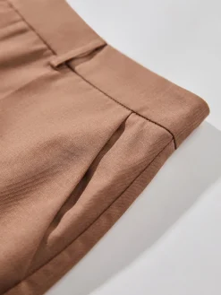 High Waisted Cropped Skinny Straight Leg Trousers Pants|Bottoms