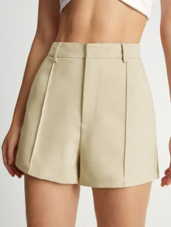 Discount High Waisted Mini Trouser Shorts Shorts|Bottoms