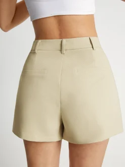 Discount High Waisted Mini Trouser Shorts Shorts|Bottoms