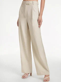 Clearance High Waisted Relaxed Fit Wide Leg Dress Pants Wide Leg|Pants