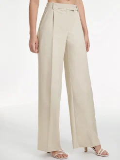 Clearance High Waisted Relaxed Fit Wide Leg Dress Pants Wide Leg|Pants