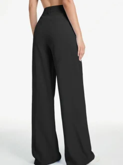 Clearance High Waisted Wide Leg Relaxed Fit Trousers Wide Leg|Pants