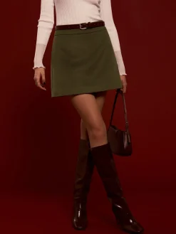Online High-Waist A-Line Skirt Without Belt Skirts|Matching Sets