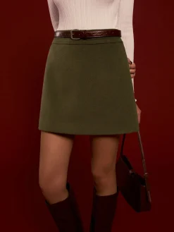 Online High-Waist A-Line Skirt Without Belt Skirts|Matching Sets