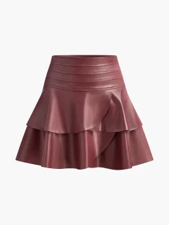 Discount High-Waist Corset Ruffle Skirt Skirts|Bottoms