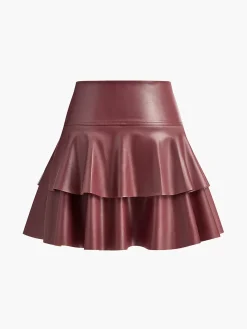 Discount High-Waist Corset Ruffle Skirt Skirts|Bottoms