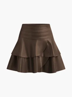 Discount High-Waist Corset Ruffle Skirt Skirts|Bottoms