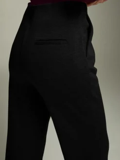 High-Waist Jersey Bootcut Pants Pants|Bottoms