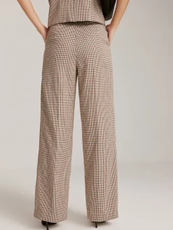 Sale High-Waist Plaid Belted Pants Pants|Matching Sets