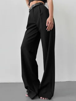 New High-Waist Wide Leg Pants Wide Leg|Pants