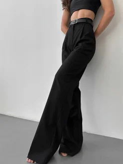 New High-Waist Wide Leg Pants Wide Leg|Pants