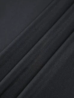 Clearance Hold My Pearls Open Back Satin Long Dress Black Dresses|Casual Dresses