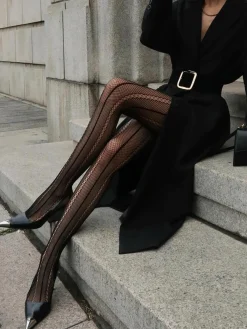 Clearance Hollow Sheer Soft Touch Tights Socks & Tights|Accessories