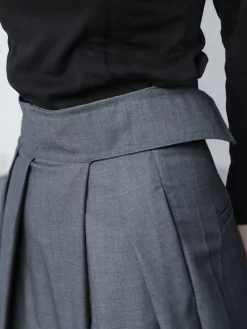 Discount Hook-and-Loop Fastener Wide Leg Velcro Pants Wide Leg|Pants