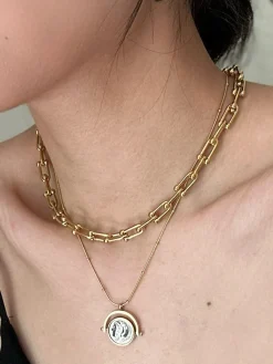 Online Horseshoe Buckle Bamboo Clavicle Choker Necklaces|Accessories